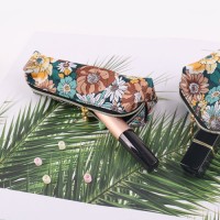 Korean Style Printed Portable Polyester Cosmetic Bag for Girls Makeup