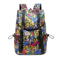 Trendy Waterproof Casual Laptop Backpack for Men Women Cross-Border Outdoor Fashion Polyester for College Students Trav