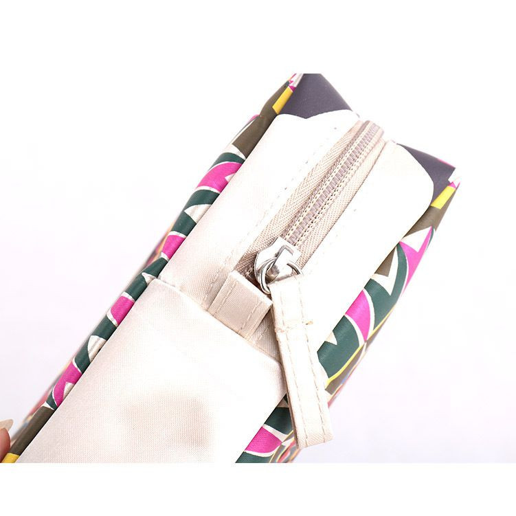 Korean-Style New Womens Makeup Bag Square Organizers for Home and Travel Storage Stitched Tote Bag