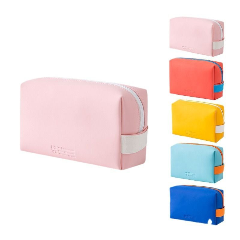 Womens High-End Makeup Organizer Bag Large Capacity New Leather Portable Clutch for Evening Cross-Border Durable Hangi