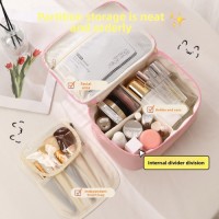 Japanese-Style Large Capacity Portable Makeup Skincare Storage Tote Bag High-Value PU Leather Zipper Fashion Cartoon De