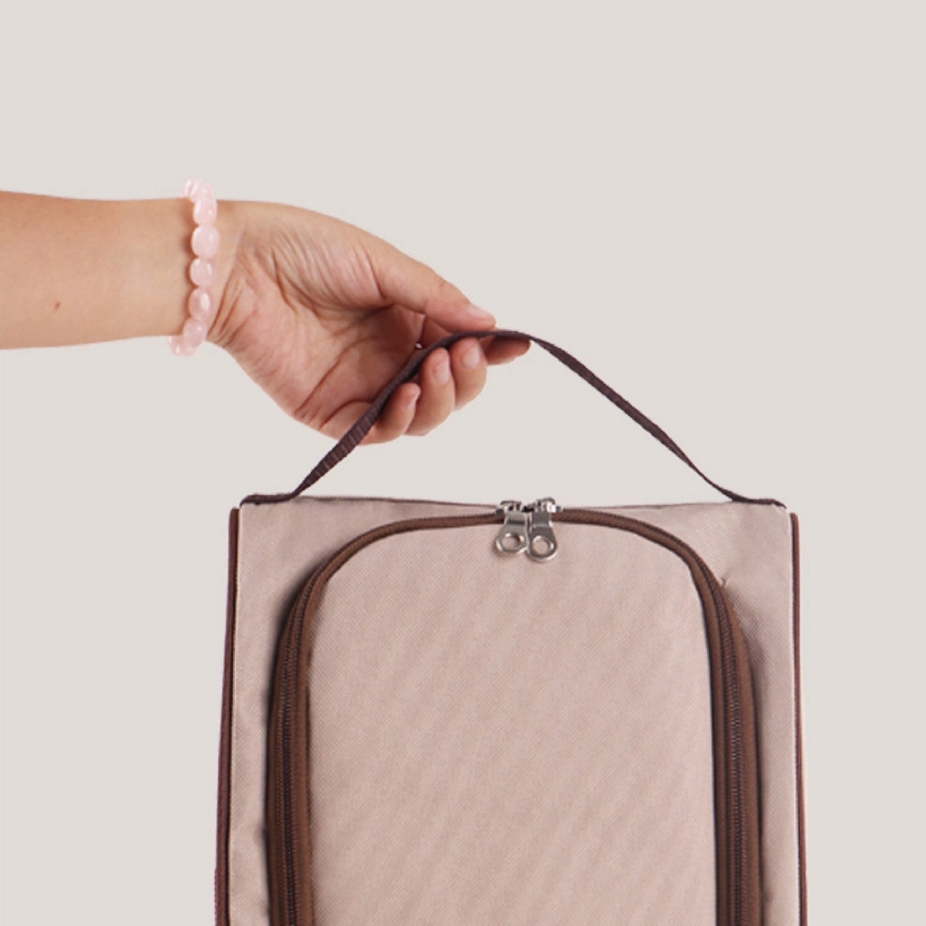 Manufacturer-Supplied Korean Portable Shoe Storage Bag Waterproof Travel Shoe Bag Zipper Contrast Color Made Durable Po