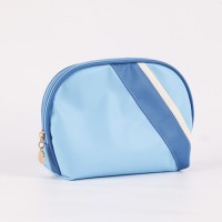 2025 High-End Waterproof PU Leather Makeup Pouch Clutch Shell New Exquisite Portable Storage Evening Cosmetic Bag Zippe