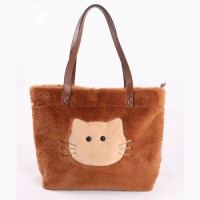 Korean Style Rabbit Fur Single Shoulder Plush Bag Backpack Womens Fashion Cosmetic Storage Bag Direct Factory Supply