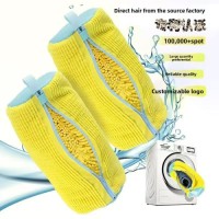 Cross-Border Reusable Sports Shoe Care Bag New Zipper Chenille Brake for Machine Washing Made of Polyester for Laundry