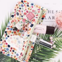 Manufacturers Floral PVC Multifunctional Zipper Storage Bag Toiletry & Document Organizer with Spliced Printed Sewn De