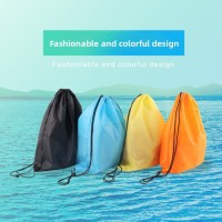 Sports Training Waterproof Drawstring Backpack for Men and Women Custom Logo Printed Small Student Bag Wholesale Shoppi