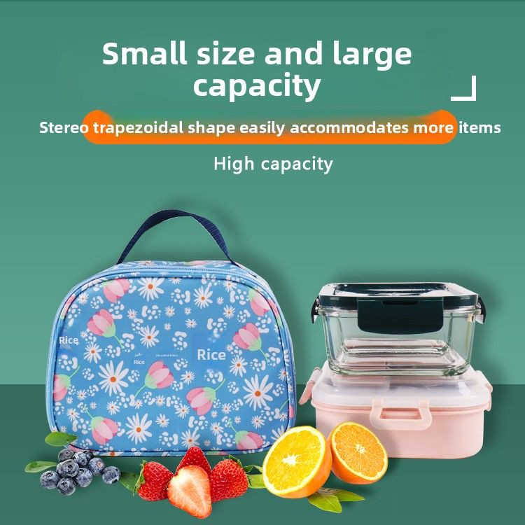 Large Capacity Striped Pattern Oxford Picnic Cooler Bag with Fashionable Waterproof Insulation Lunch Box and Ice Pack