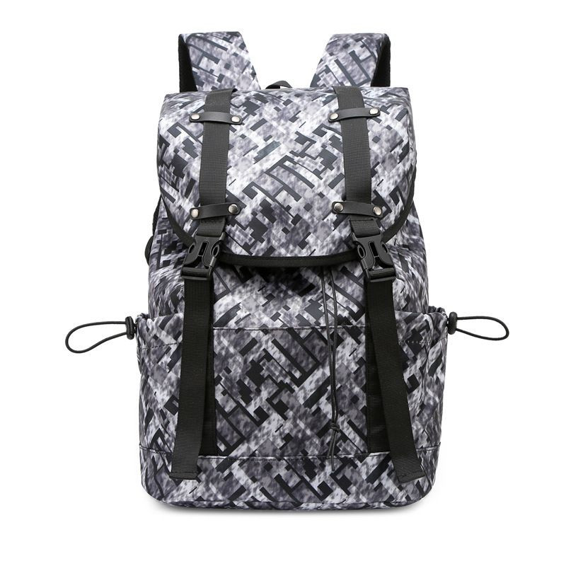 Trendy Waterproof Casual Laptop Backpack for Men Women Cross-Border Outdoor Fashion Polyester for College Students Trav