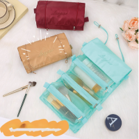 Detachable Four-In-One Cosmetics & for Toiletry Organizer Simple Folding Travel Bag with Zipper Closure Made Durable fo