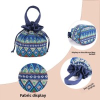 Ethnic Style Drawstring Closure Storage Bag for Makeup Jewelry Wholesale Shopping Manufacturers Drawstring Cloth Bag