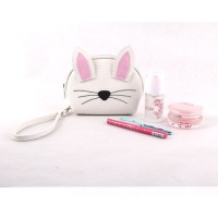 Factory Direct Supply Korean Style Large Capacity Cosmetic Bag Semi-Circular for Toiletry Zipper Hand-Held Storage T-Sh