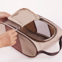 Manufacturer-Supplied Korean Portable Shoe Storage Bag Waterproof Travel Shoe Bag Zipper Contrast Color Made Durable Po