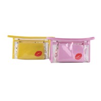 Large Capacity PVC Transparent Waterproof Cosmetic Bag Portable Multifunctional Zipper for Toiletry Shower Cosmetics Ba