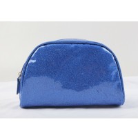 Girly Cute Literary Glitter PU Womens Bag Eco-Friendly Casual Portable Cosmetic Pencil Pouch Zipper Makeup Brush Stora