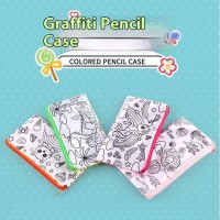 Hot Selling DIY Watercolor Coloring Bag for Kids Fashion Style Pencil Brush Bag Kidsrens New Cross-Border Backpack Stu