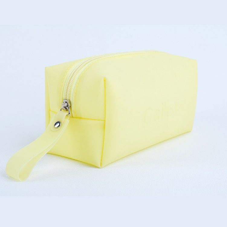 New Mini Portable PVC Cosmetic Bag Fashionable Candy-Colored Storage for Toiletry Bag with Zipper Closure Direct Manufa