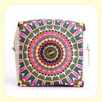 Korean-Style New Womens Makeup Bag Square Organizers for Home and Travel Storage Stitched Tote Bag