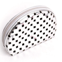 Hollow PU Cosmetics Travel Bag with Zipper Closure Womens Casual for Toiletry Hand-Held Bag Direct From Manufacturer