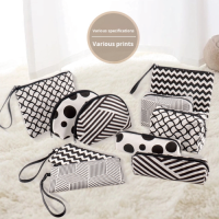 Inflight Womens New Fashion Korean Style Canvas Storage Bags EVA Material Travel Cosmetic Toiletry Bags