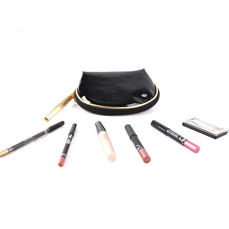 Portable Fashionable Womens Hand-Held Cosmetic Bags with Waterproof Zipper Manufacturers Supply Travel Shell Cosmetic