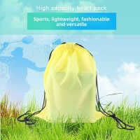 Sports Training Waterproof Drawstring Backpack for Men and Women Custom Logo Printed Small Student Bag Wholesale Shoppi