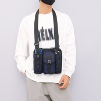 Mens Casual Waterproof Outdoor Polyester Crossbody Bag Fashionable Multi-Functional Travel Backpack Zipper Umbrella Wa