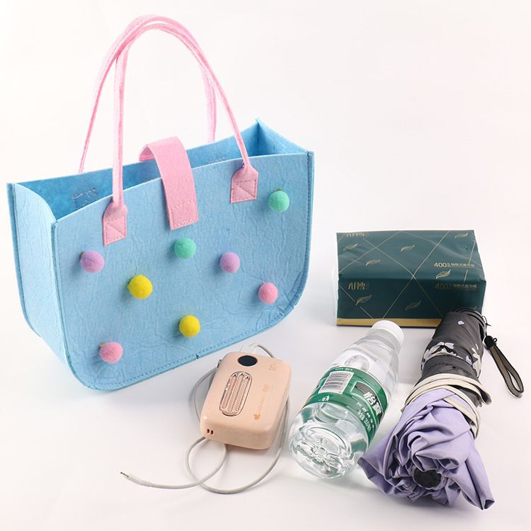 Womens Little Red Book Style Cartoon Felt Cloth Handbag Fashionable Baby Handbag Gift Candy Bag Shopping Bags