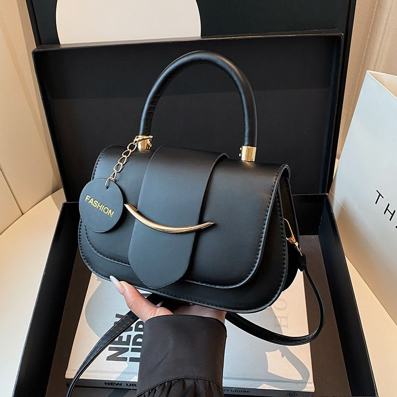 2025 Summer New Fashion Crossbody Shoulder Underarm Bag Solid Color Retro Texture Large Capacity Zip Winter Autumn Spri