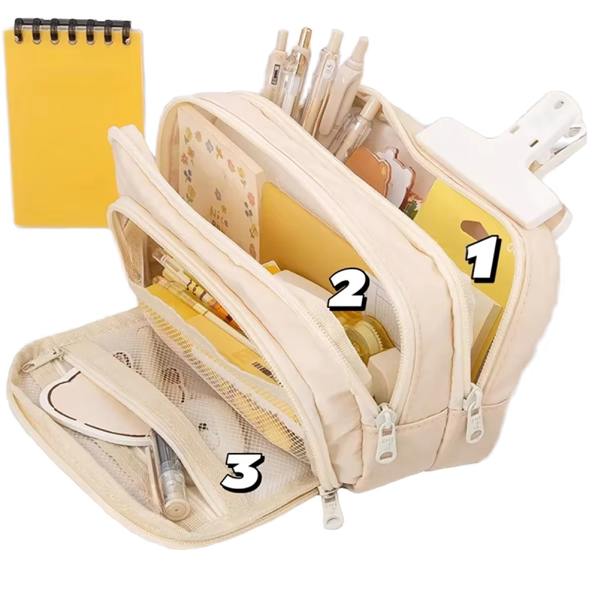 2025 New Model Portable Travel for Toiletry Organizer Bag Large Capacity Fashion PU Women Handheld Makeup Bag String Wa