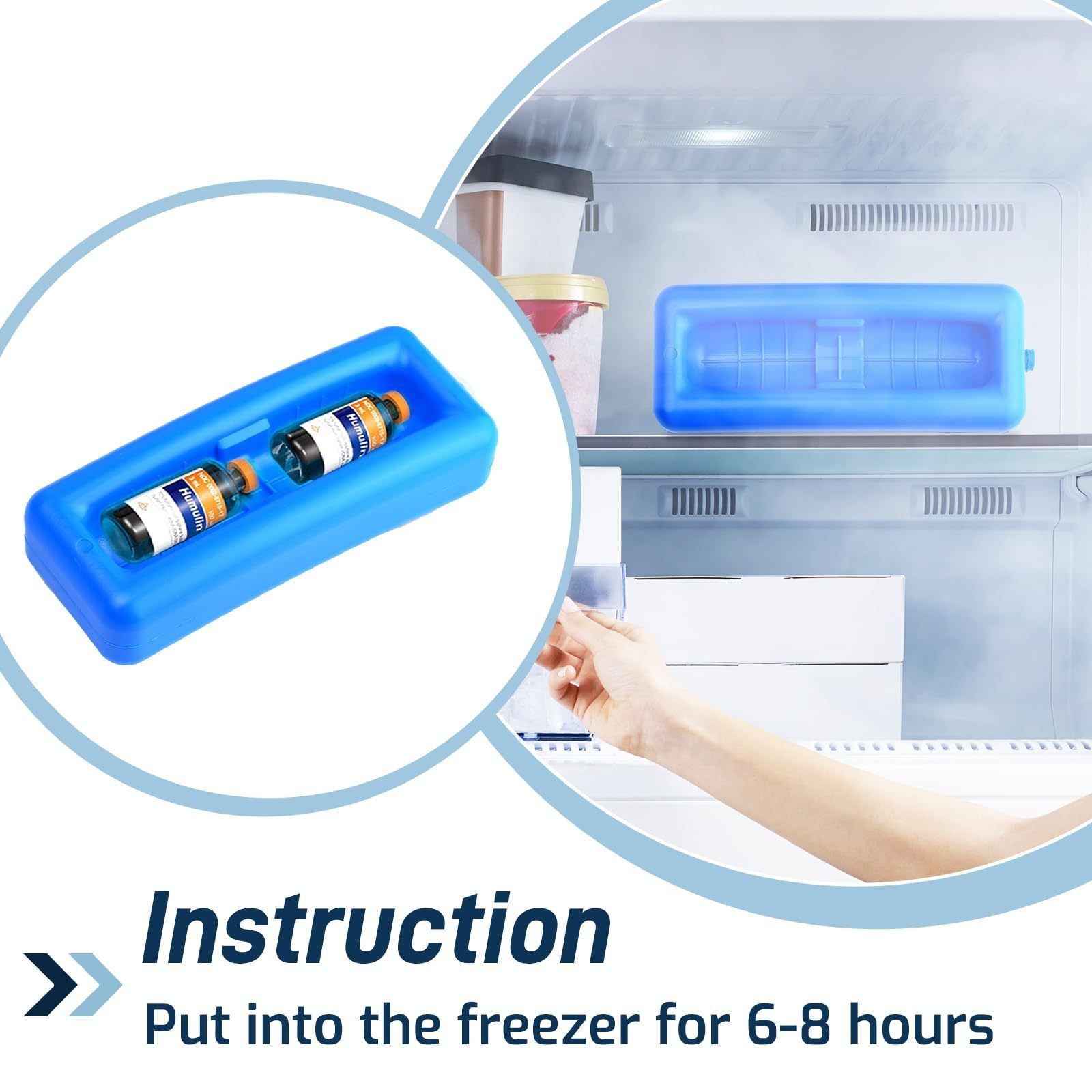 Portable Fashion Travel Insulin Refrigerator Bag Double Ice Bag Design with Thermometer Luxury Leather Medicine Bag