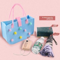Womens Little Red Book Style Cartoon Felt Cloth Handbag Fashionable Baby Handbag Gift Candy Bag Shopping Bags