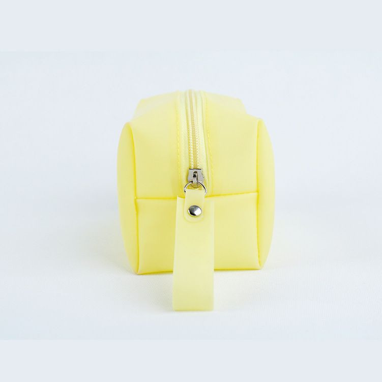 New Mini Portable PVC Cosmetic Bag Fashionable Candy-Colored Storage for Toiletry Bag with Zipper Closure Direct Manufa