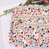 Manufacturers Floral PVC Multifunctional Zipper Storage Bag Toiletry & Document Organizer with Spliced Printed Sewn De