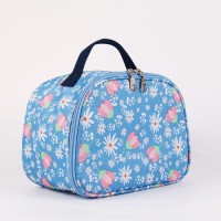 Large Capacity Striped Pattern Oxford Picnic Cooler Bag with Fashionable Waterproof Insulation Lunch Box and Ice Pack